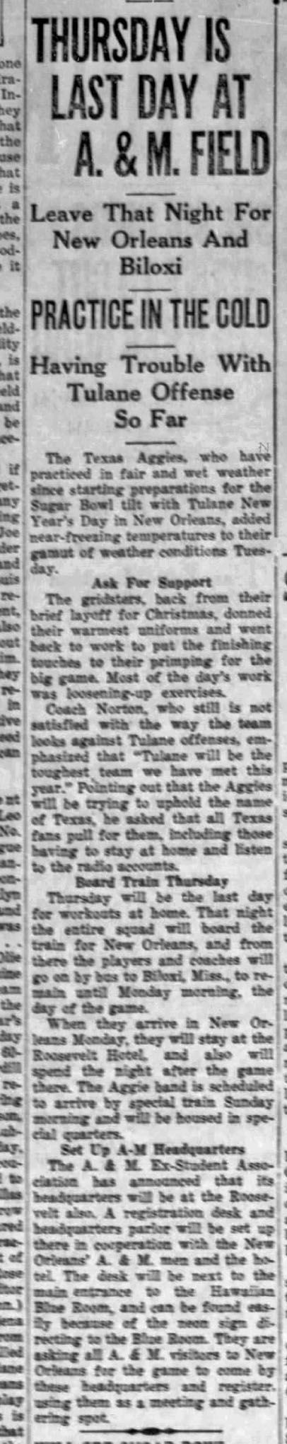 The Eagle Archives: December 27, 1939